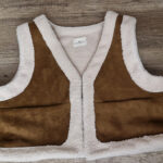 Veste en suédine doublée sherpa