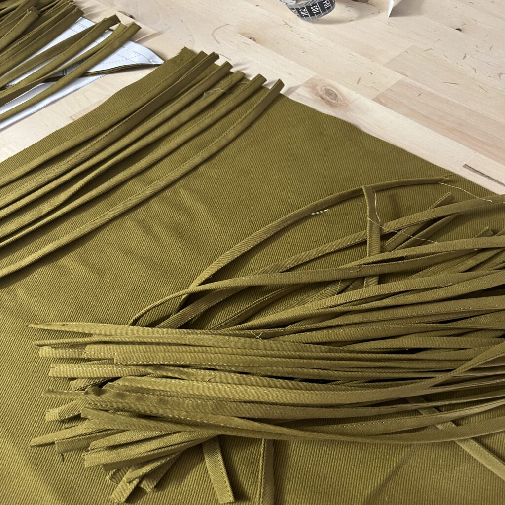 comment coudre des franges avec un tissu qui s'effiloche